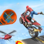 bike stunt rider 3d bike race android application logo